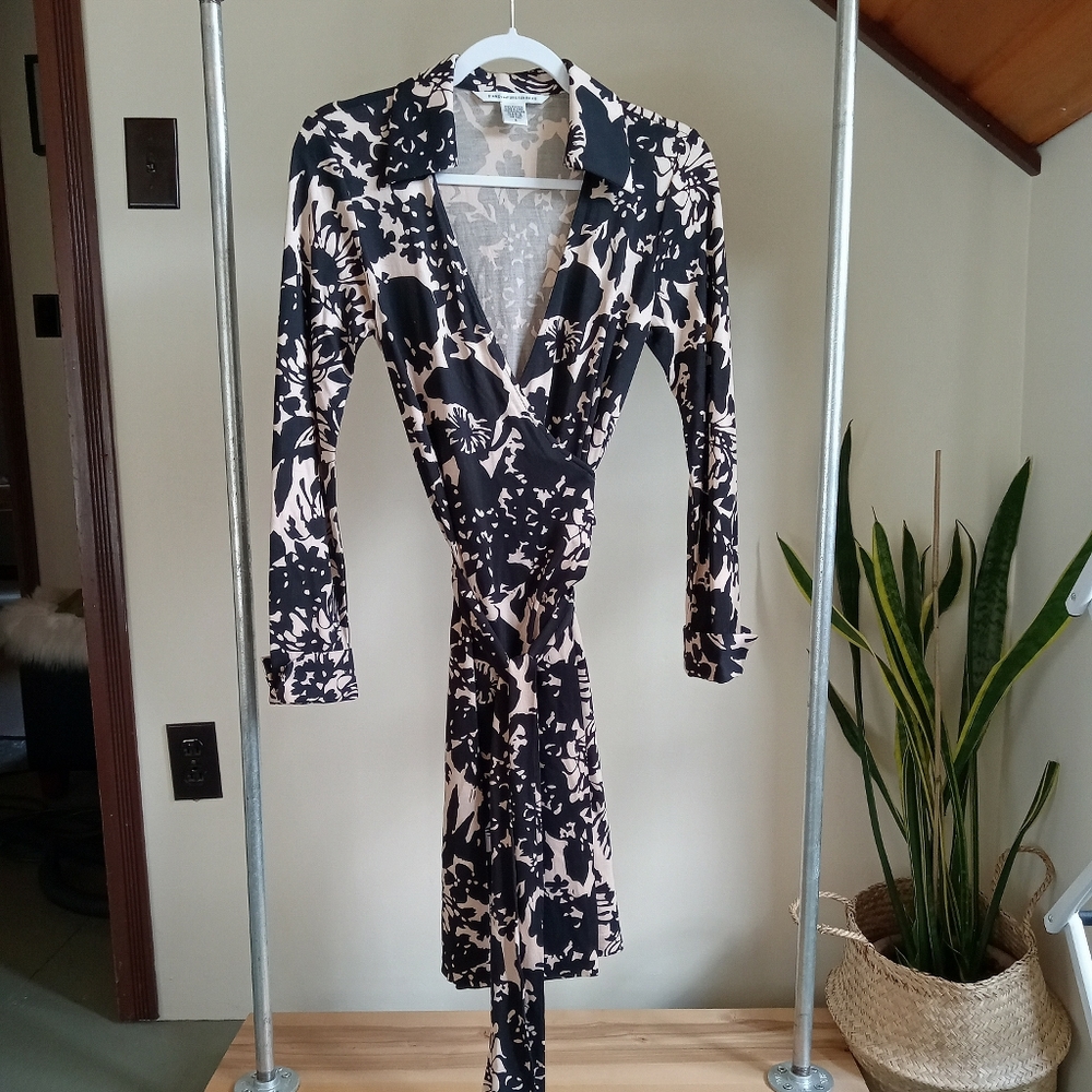 DVF silk wrap dress